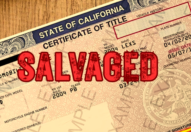 SALVAGED CAR TITLE TRANSFER